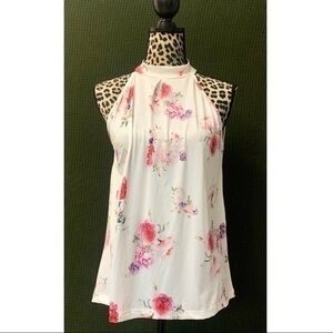 White Floral Tanktop
